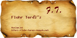 Flohr Teréz névjegykártya