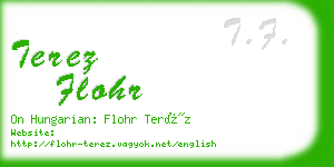 terez flohr business card